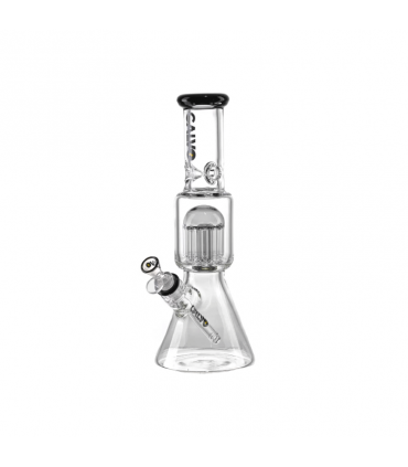 BEAKER TREE PERC 35CM BLACK CALVO GLASS