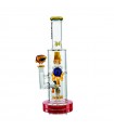 BEE WATERPIPE YELLOW 35CM CALVO GLASS