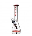 BEAKER RED 25CM CALVO GLASS