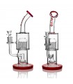 MEDIUM SHOWER TO TREE PERC RED 28CM CALVO GLASS