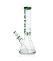 BEAKER 40CM 9MM PREMIUM GREEN CALVO GLASS