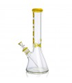 BEAKER 35CM 9MM PREMIUM YELLOW CALVO GLASS