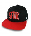 GORRA NEGRA VISERA ROJA PLAYER 1UD SFDK