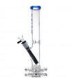 STRAIGHT TUBE LITE 25CM BLUE CALVO GLASS